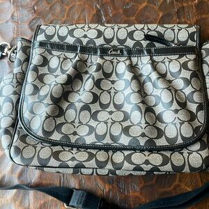 Coach baby bag black